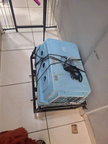 Caixa de transporte com  suporte 