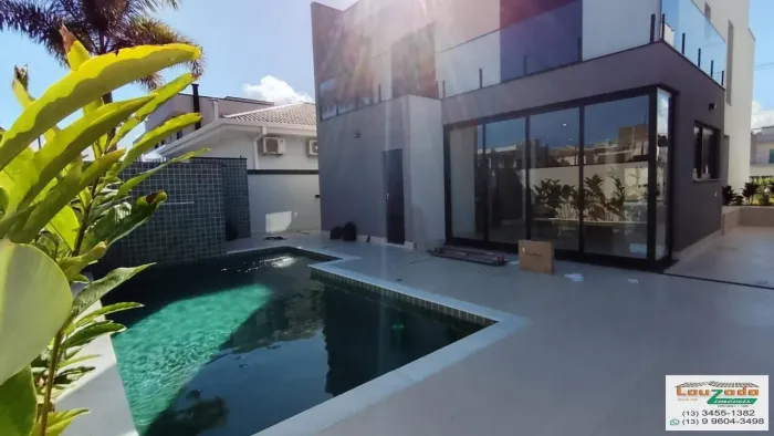 Sobrado para Locação em Peruíbe, Condominio Bougainville, 4 dormitórios, 4 suítes, 1 banhe