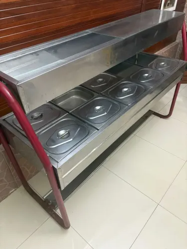 Buffet térmico com 8 cubas refeitório 