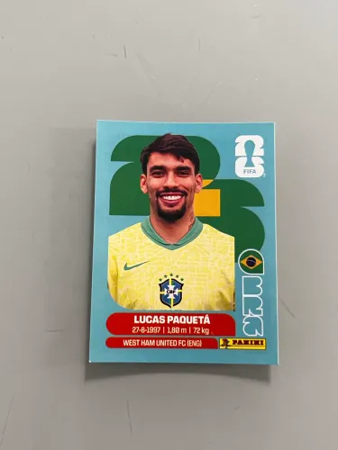 Figurinha Lucas Paquetá Copa do Mundo 2026 Original Panini
