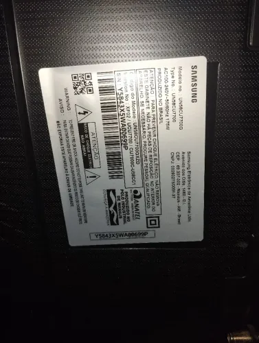 Tv Samsung 58 pole smart com defeito para retirada d peças ou concerto