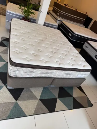 Cama box Queen MAXFLEX SEMINOVO TOP - Entrego! 