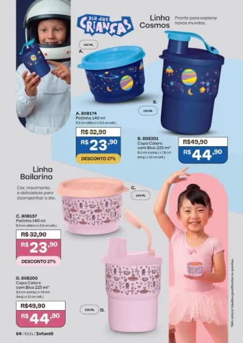 Presente dia das crianças bailarina Tupperware 
