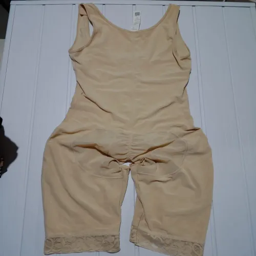 Conta corporal sinta corporal feminina transparente bege corporal tamanho XL