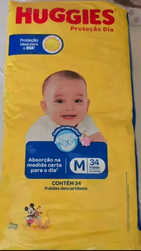 Fraldas Huggies M - Proteção Dia