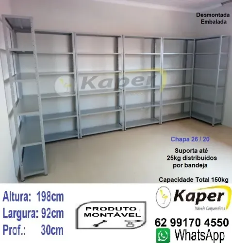 Estante de metal ( produto novo - na caixa ) Promoção