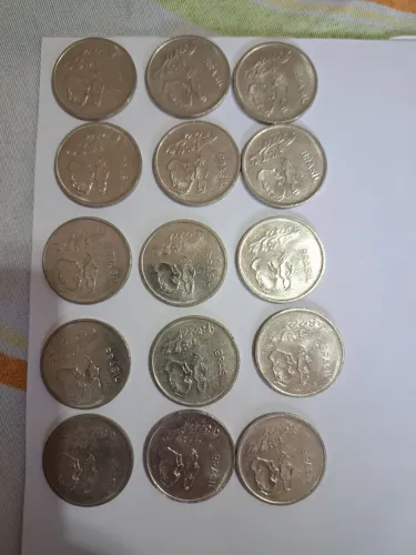 Vendo lote de moedas de 1 cruzeiro