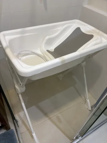 Banheira com apoio bebê e suporte
