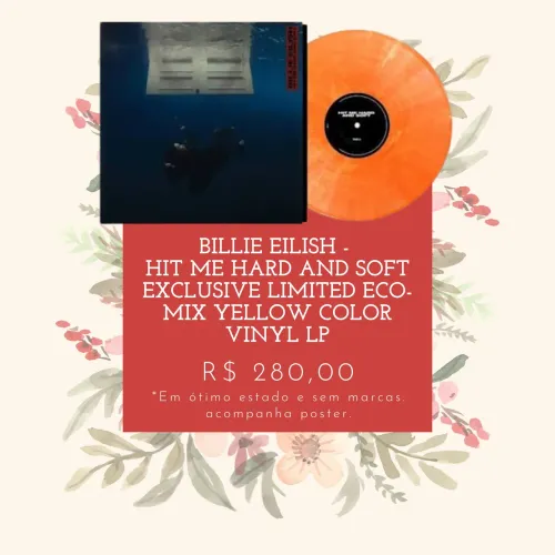 VINIL BILLIE EILISH - HIT ME HARD AND SOFT (EXCLUSIVE LIMITED ECO MIX YELLOW) 