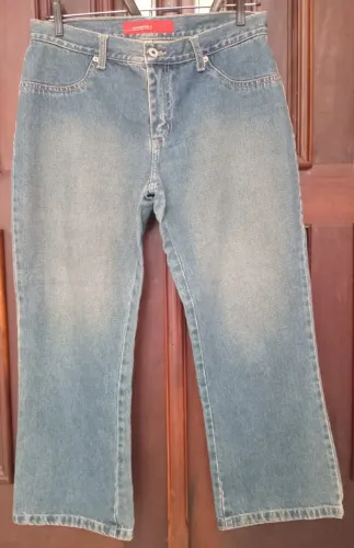 Calça Jeans Capri tam 42 Vintage Cintura alta Desapego Usada
