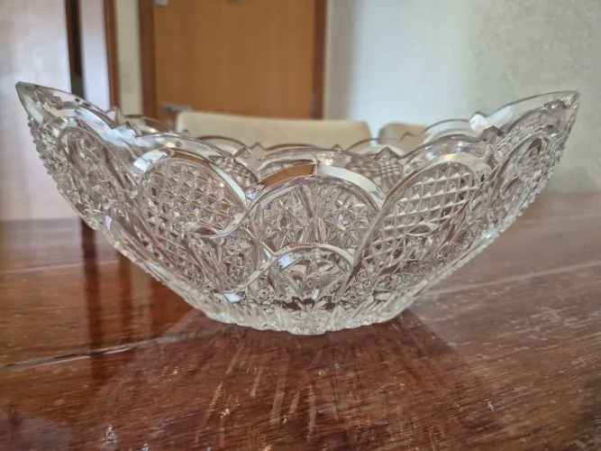 Fruteira de cristal 