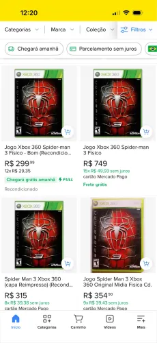 Spider Man 3 Original Xbox 360