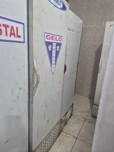 Com defeito freezer 220v vertical no estado que está muito tempo sem uso ok sem fucionar