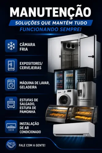 MANUTENÇÃO E CONSERTO DE CÂMARA FRIA, CERVEJEIRA E AR-CONDICIONADO