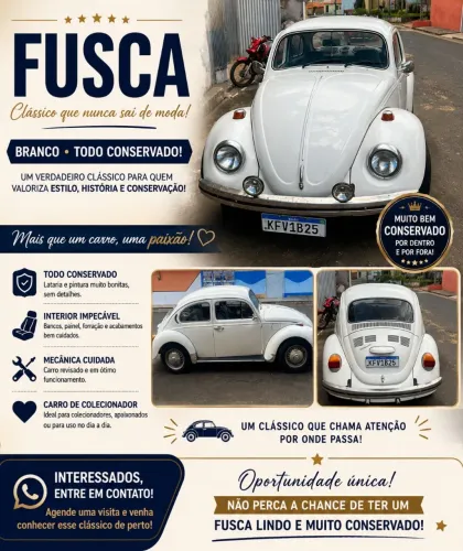 Volkswagen Fusca Fusca (gasolina) 1980