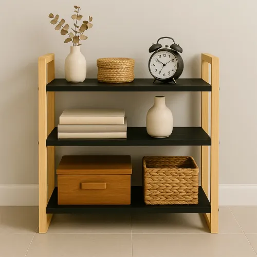 Sapateira Pequena Simples Premium. Organizadora De Objetos Preto