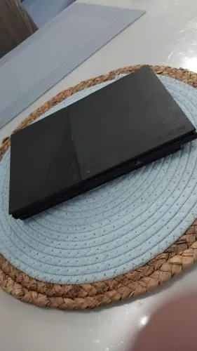 ? PlayStation 2 Preto Desbloqueado + Memory Card