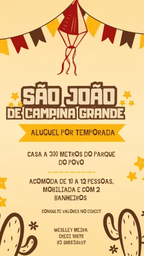 Casa para Temporada no maior São João do mundo