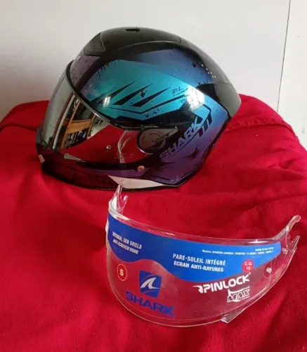 Barbada Capacete shark pintura camaleão