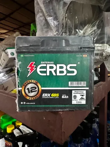 Bateria Moto Erbs 6ah Honta Titan 125 150 Biz Fan Cg Nx200