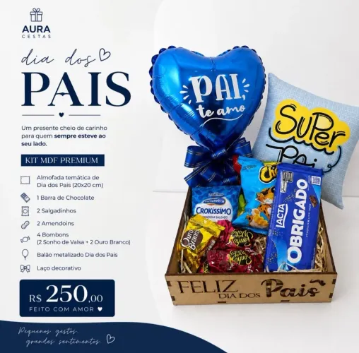 Cesta Personalizada Dia dos Pais