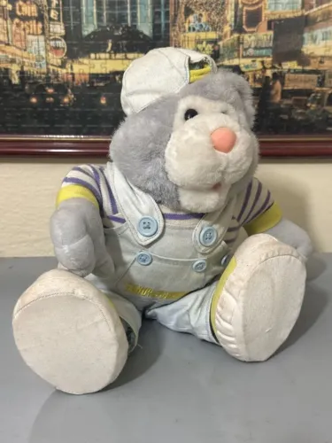 Urso de Pelúcia Vintage Puffs Sandy e Júnior Anos 90