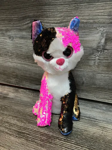 Pelúcia Gatinha toda em paêtes
