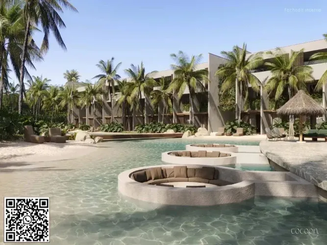 ROTA DOS MILAGRES - Studio 55 m² com 1 quarto na praia do Toque a beira mar com lazer comp