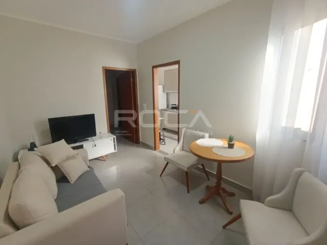 Apartamento mobiliado com 1 quarto para Alugar no Jardim Irajá em Ribeirão Preto.