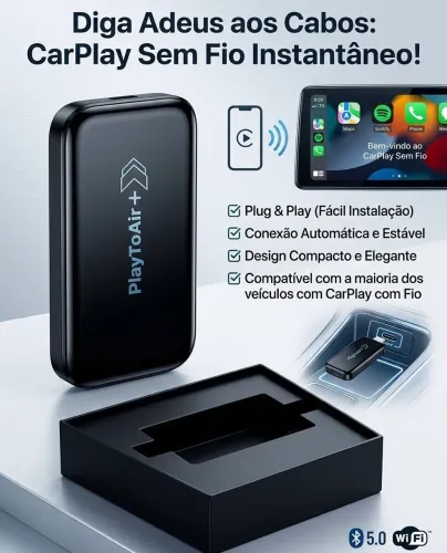 Espelhamento sem fio Playtoair 2.0 CarPlay