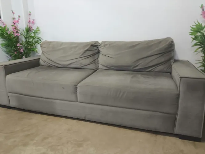 Sofá 4 lugares cinza