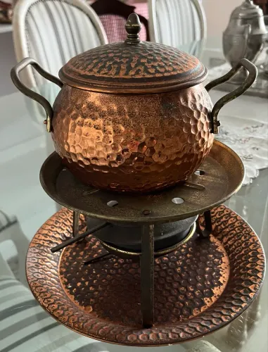 Conjunto Fondue Cobre 