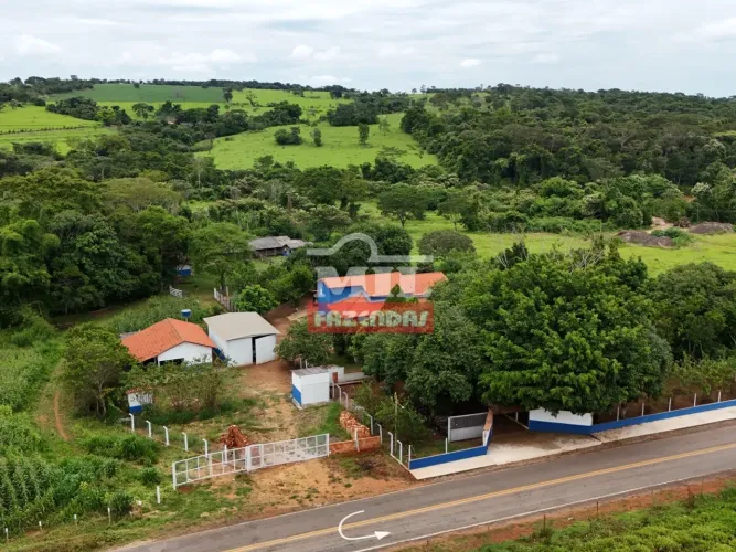 Excelente chácara Beira Rio 1 alqueire 11 litros-Santa Cruz de Goiás