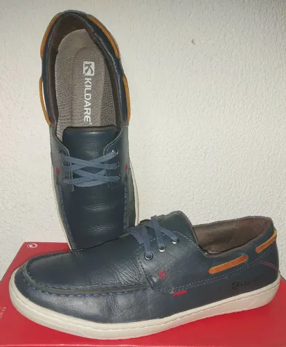 Sapato couro legítimo azul marinho Kildare número 39
