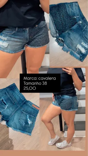 Short jeans feminino 