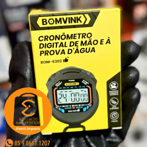 Cronômetro Digital portátil de mão A Prova d'água