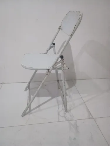 Banqueta Dobrável Branca