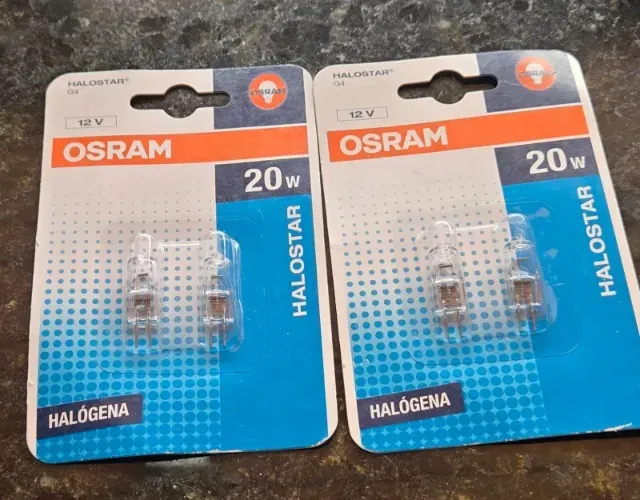 Par de lâmpadas halogenas 20W Osram 2 kits com 2 lâmpadas
