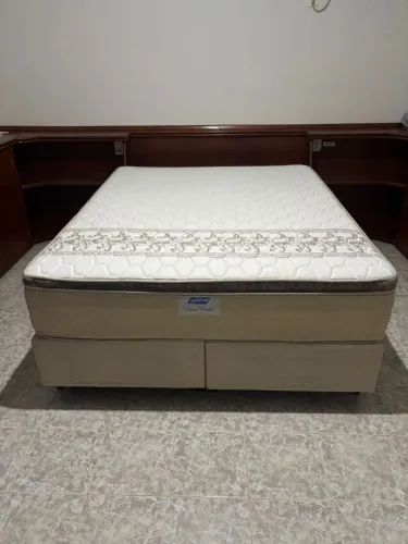 Cama Box Queen Gazin Bipartida de Mola Ensacada New Rubi
