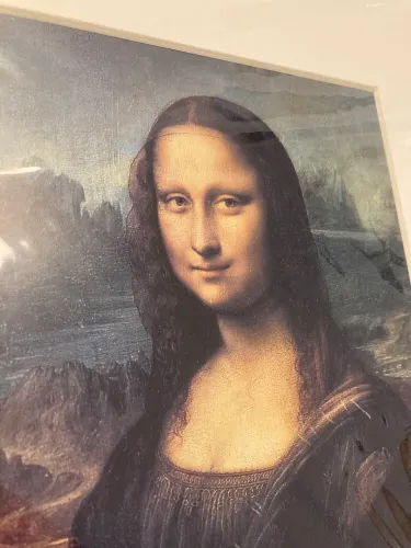 Gravura Monalisa de Leonardo da Vinci em Paspatur 