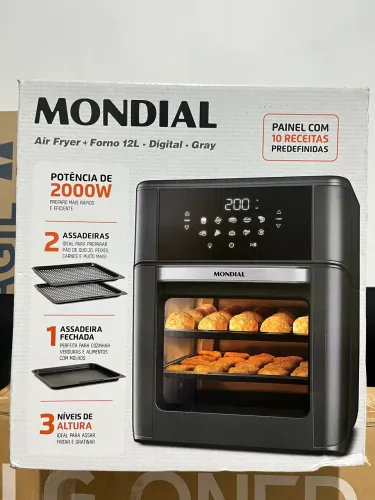 Air Fryer + Forno 12L NOVA SEM USO
