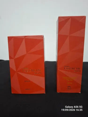 Kit Natura Essencial Safran Masculino (Perfume 100ml + Hidratante 125ml)