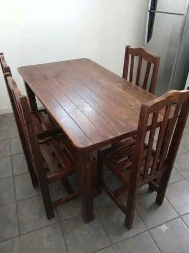 Mesa 4 Lugares ( Angelim Pedra)