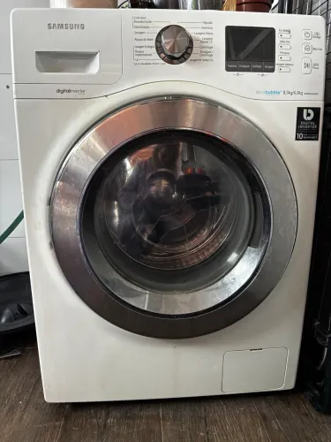 Máquina lavar Samsung EcoBubble WD856UHSAWQ (8,5 kg lava / 4 kg seca).
