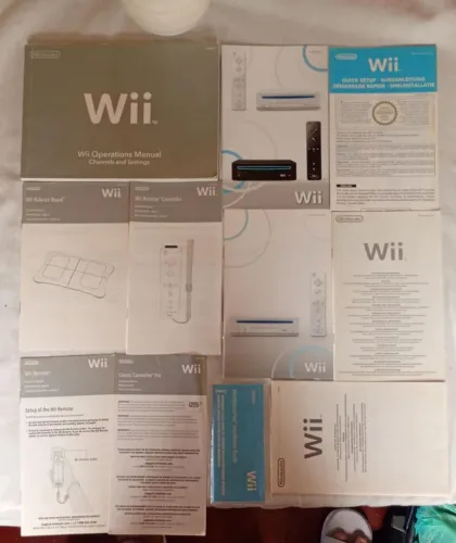 Manuais originais Nintendo Wii