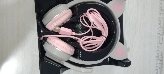 Fone de gato (Headset) com Led