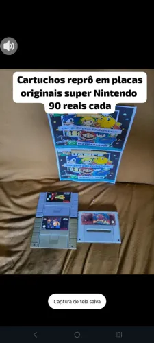 Cartuchos reprô de super Nintendo
