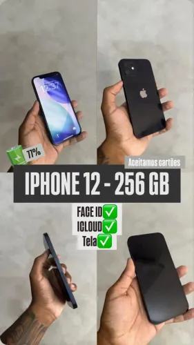 IPHONE 12 PRETO - 256GB