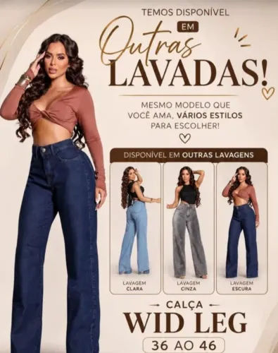 Calça jeans wid leg e skini preço incrível !!