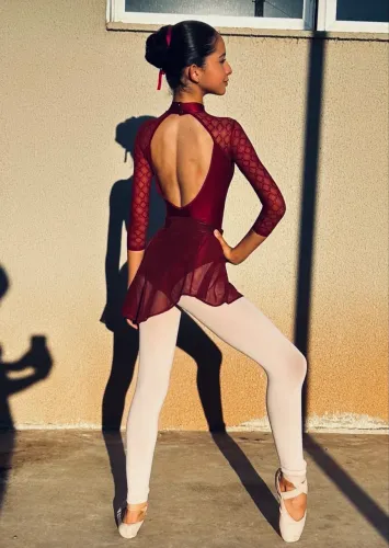 Saias tule com elastano para treinos de bailarinas 